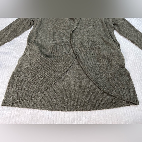 Barefoot Dreams Green Cozy Chic Lite Circle Cardigan/ Sweater Oversized Small - Picture 7 of 12